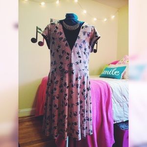 kimchi blue by urban outfitters:pink floral dress